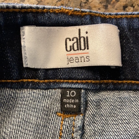 CABI Tuxedo Tomboy Denim Shorts size 10 - Picture 5 of 5